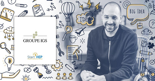 benjamin entrepreneur de  l'incubateur hep du Groupe IGS