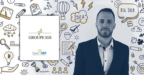 Cyril de l'incubateur HEP du Groupe IGS